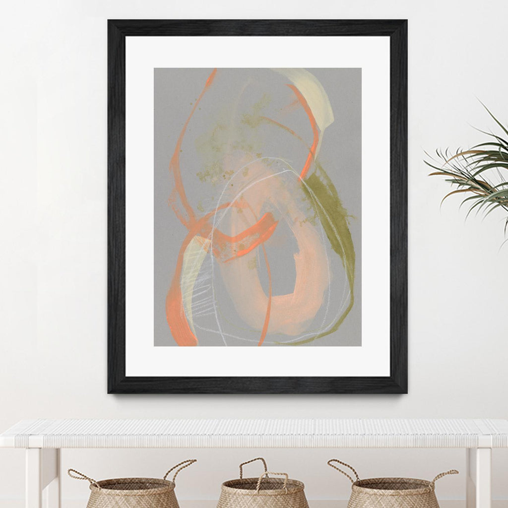 Pastel Loops I by Jennifer Goldberger on GIANT ART - orange abstract abstract