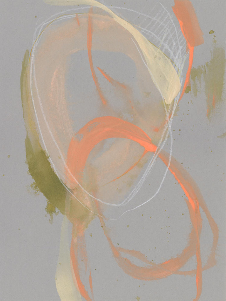 Pastel Loops II de Jennifer Goldberger sur GIANT ART - abstrait beige