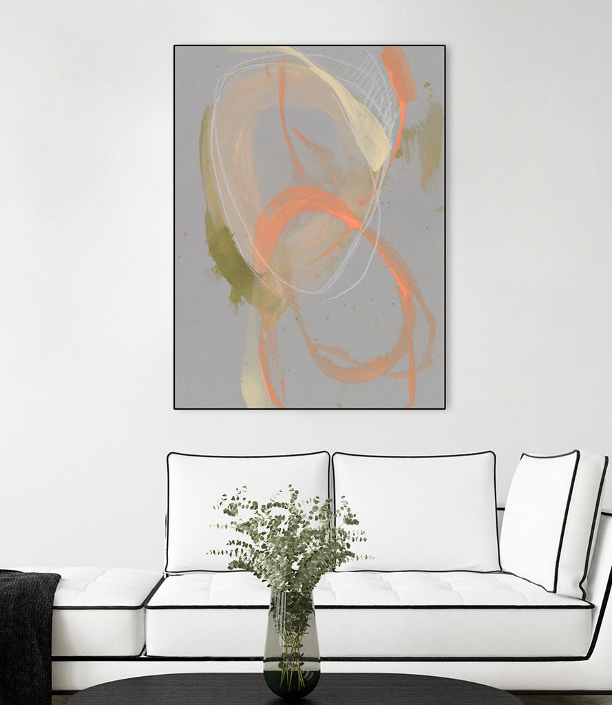 Pastel Loops II by Jennifer Goldberger on GIANT ART - beige abstract abstract
