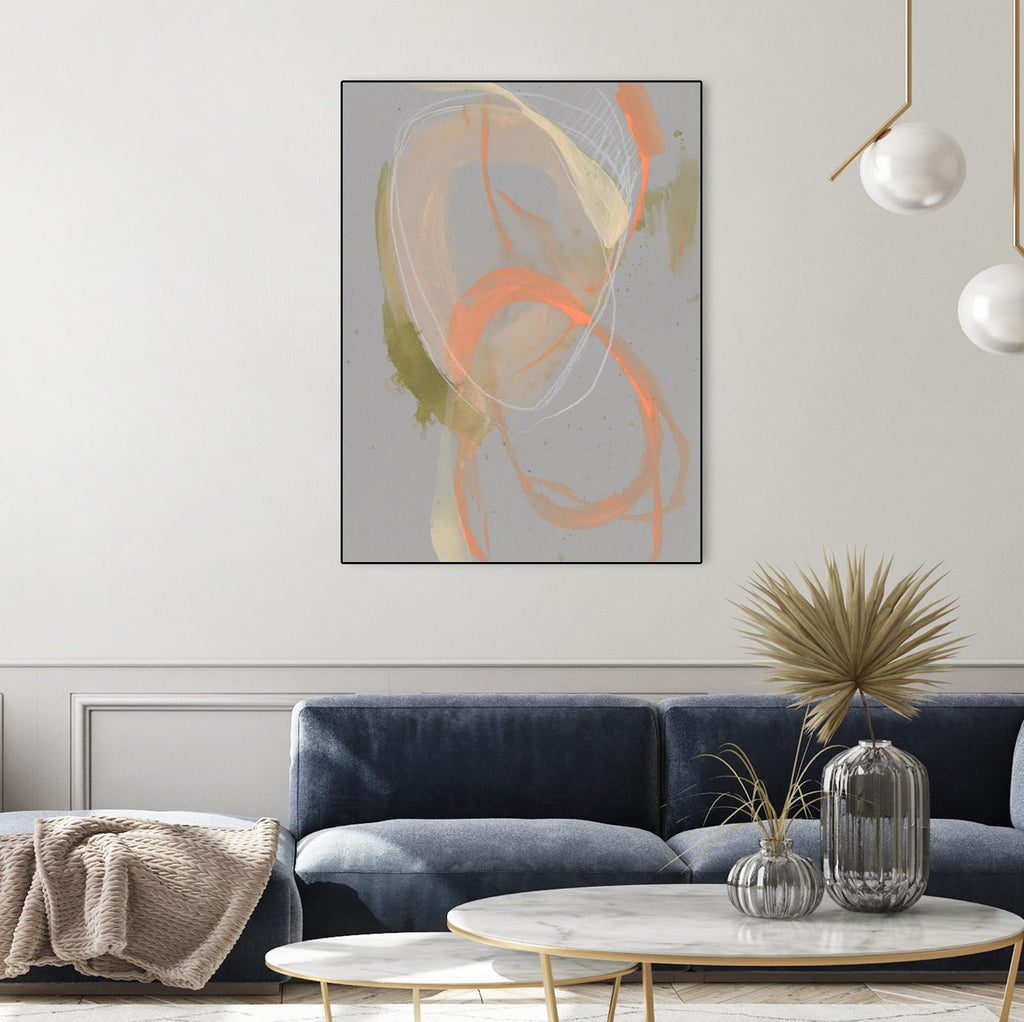Pastel Loops II by Jennifer Goldberger on GIANT ART - beige abstract abstract