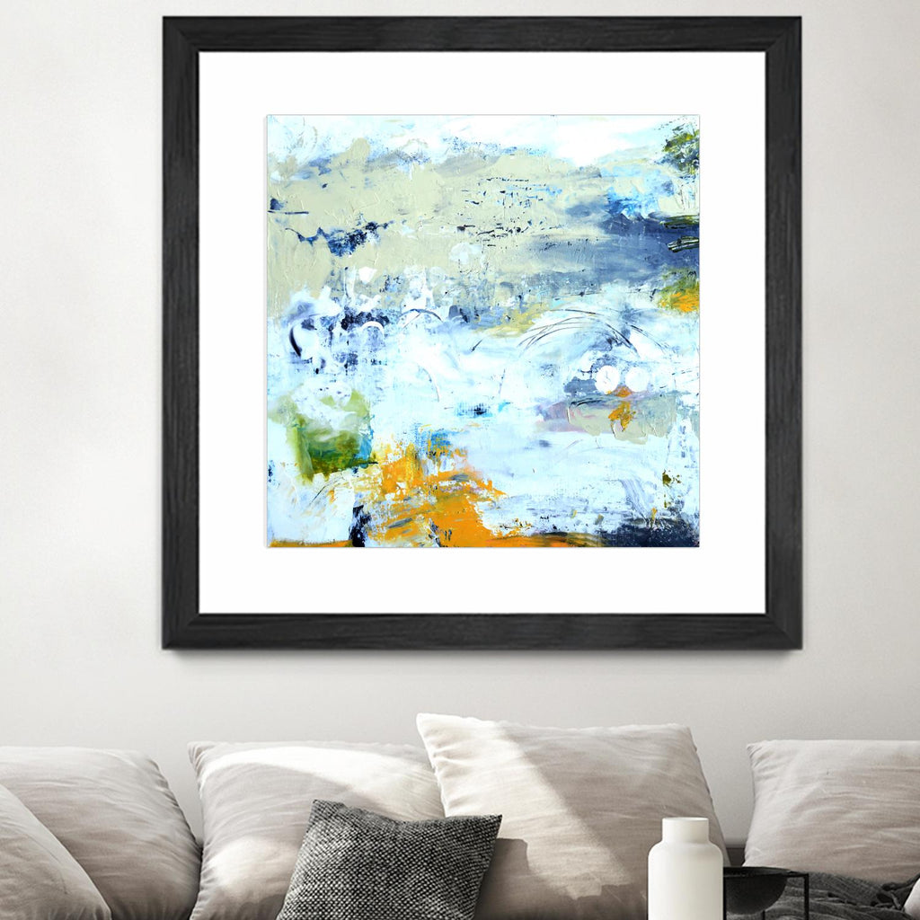Abstract Beach by Karen Fields on GIANT ART - green abstract abstract