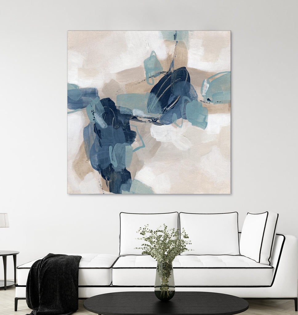 Blues Chorus I by June Vess on GIANT ART - beige abstract abstract