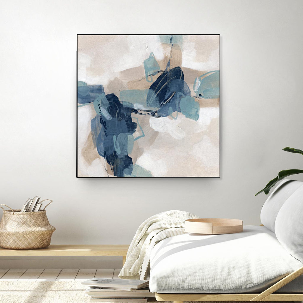 Blues Chorus I by June Vess on GIANT ART - beige abstract abstract