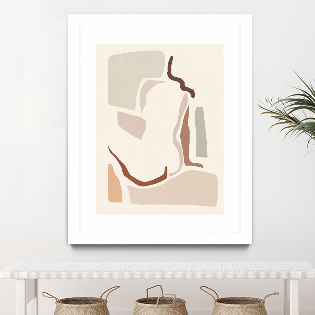 Lounge Abstract I by Victoria Barnes on GIANT ART - pink fashion & figurative abstract