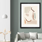 Lounge Abstract I by Victoria Barnes on GIANT ART - pink fashion & figurative abstract