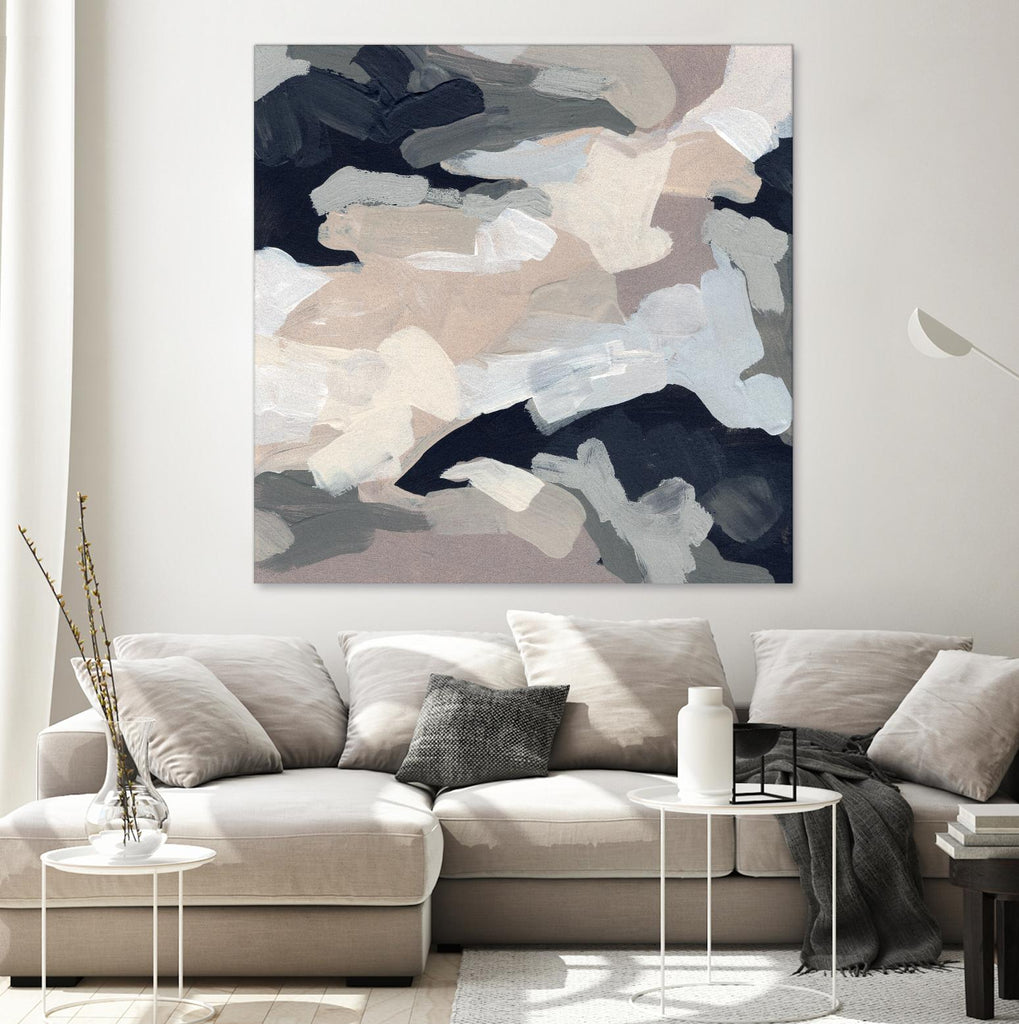 Monochrome Currents I by June Vess on GIANT ART - white abstract abstract