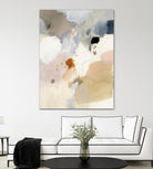 Neutral Scrawl I by Victoria Barnes on GIANT ART - beige abstract abstract