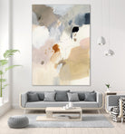 Neutral Scrawl I by Victoria Barnes on GIANT ART - beige abstract abstract