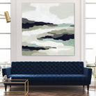 Mint Mesa II by June Vess on GIANT ART - grey  abstract abstract 