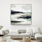 Mint Mesa II by June Vess on GIANT ART - grey  abstract abstract 