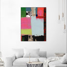 Pink Blocks III by Cartissi on GIANT ART - red abstract abstract