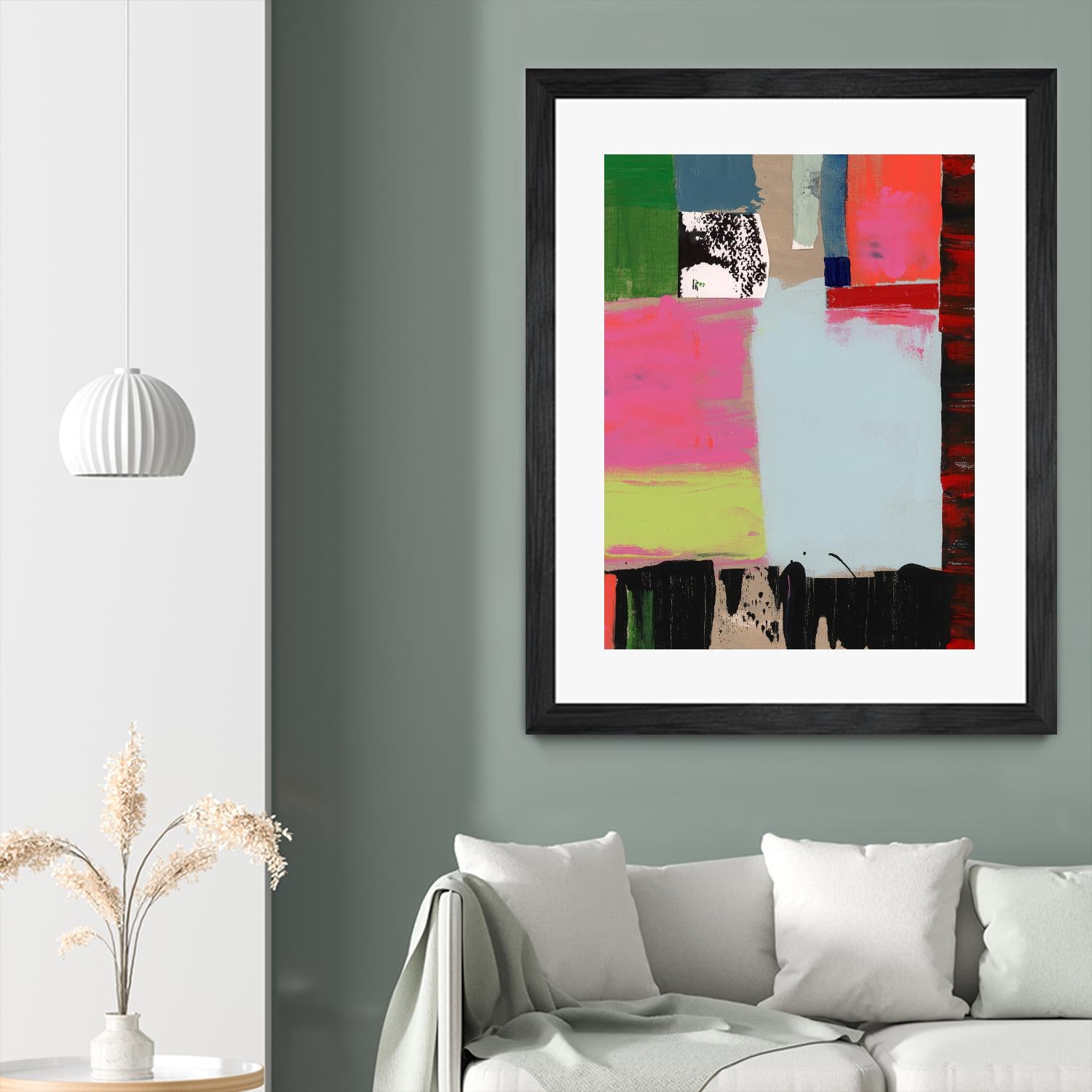 Pink Blocks III by Cartissi on GIANT ART - red abstract abstract