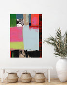 Pink Blocks III by Cartissi on GIANT ART - red abstract abstract