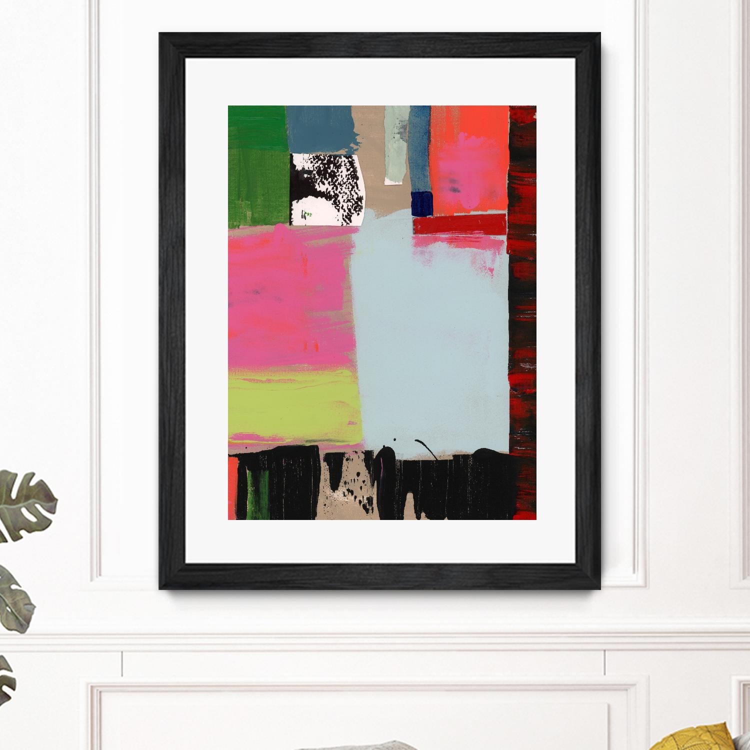 Pink Blocks III by Cartissi on GIANT ART - red abstract abstract