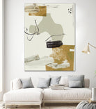 Over the Line IV by Melissa Wang on GIANT ART - beige abstract abstract