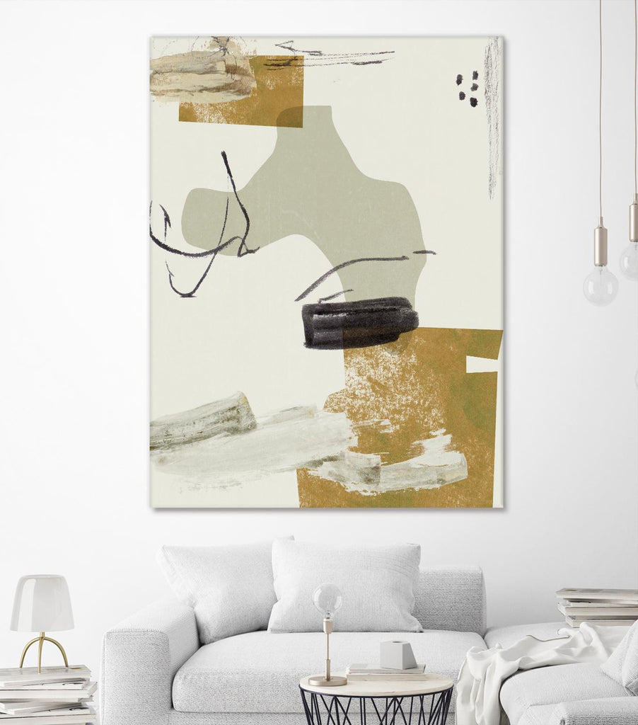 Over the Line IV by Melissa Wang on GIANT ART - beige abstract abstract