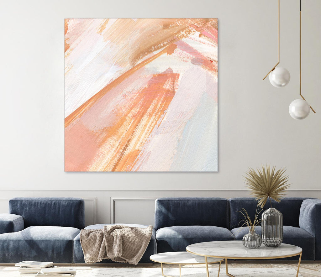 Pink Vanilla III by Annie Warren on GIANT ART - orange abstract abstract