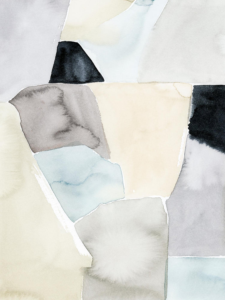 Chevauchement tectonique I par Grace Popp sur GIANT ART - abstrait beige