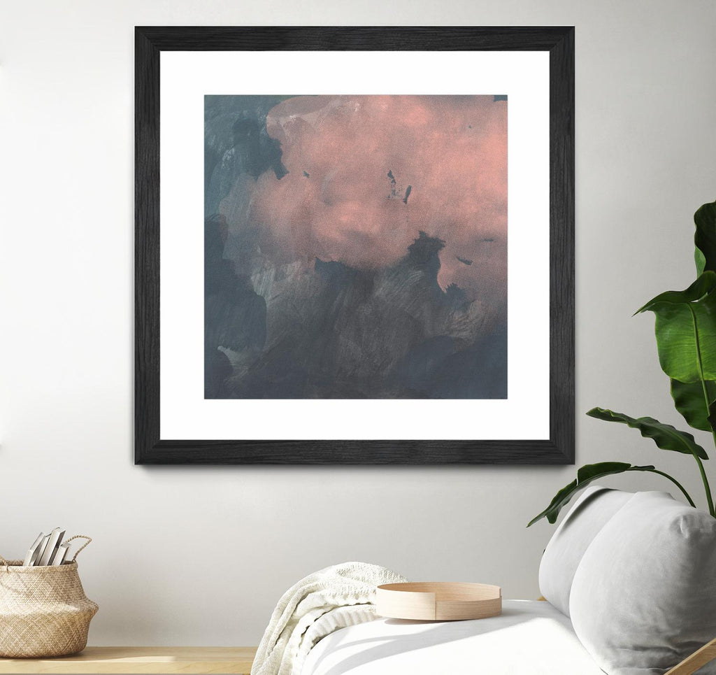 Sunset Aura II de Jacob Green sur GIANT ART - abstrait rose