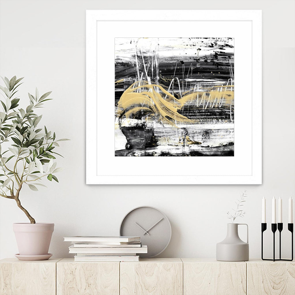 Gold Wave I by Ethan Harper on GIANT ART - gold abstract abstract