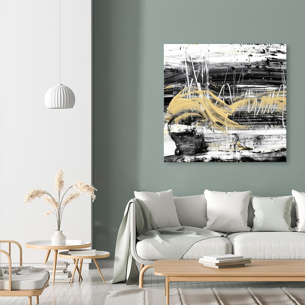 Gold Wave I by Ethan Harper on GIANT ART - gold abstract abstract