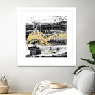 Gold Wave I by Ethan Harper on GIANT ART - gold abstract abstract