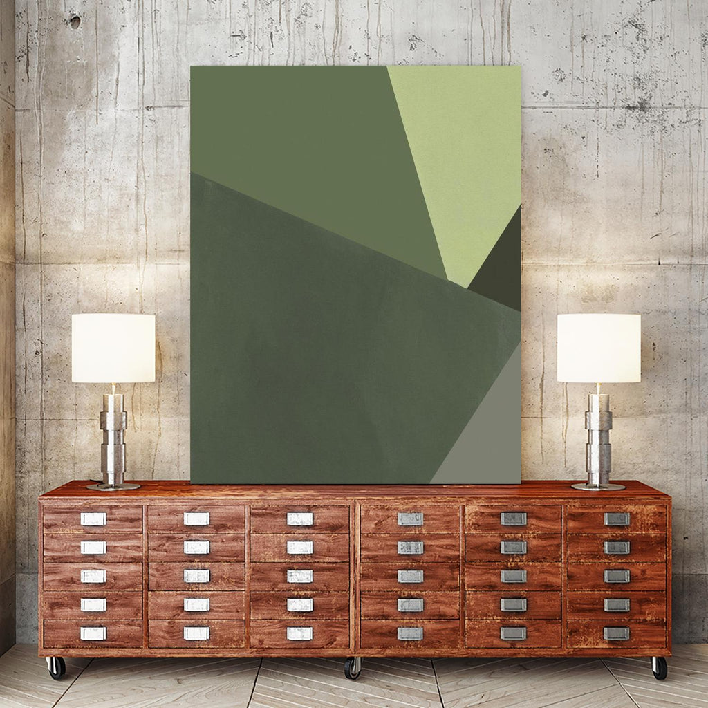 Sage Prism III by Jacob Green on GIANT ART - green abstract abstract