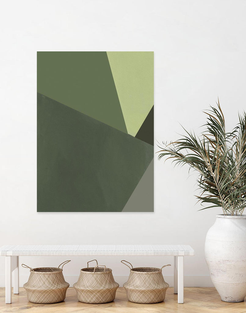 Sage Prism III by Jacob Green on GIANT ART - green abstract abstract