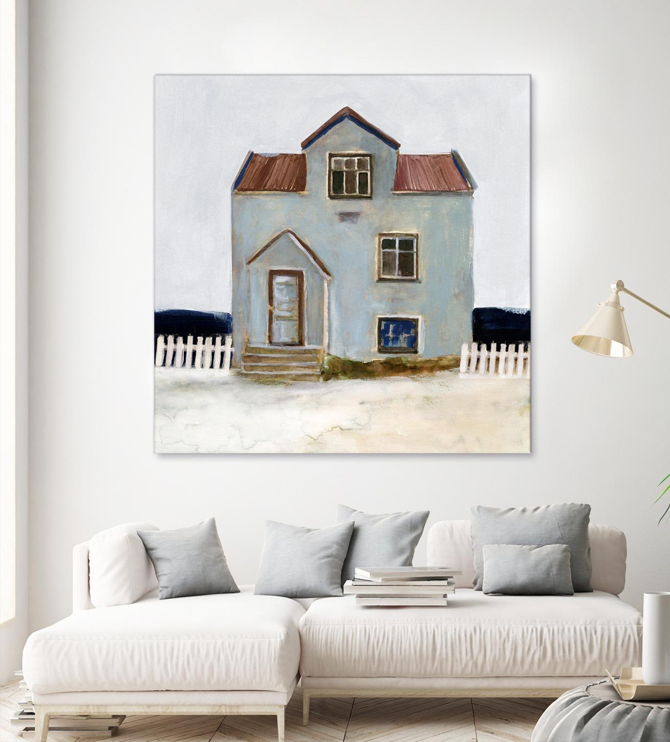 Beach Hut III by Stellar Design Studio on GIANT ART - beige coastal & tropical accommodations