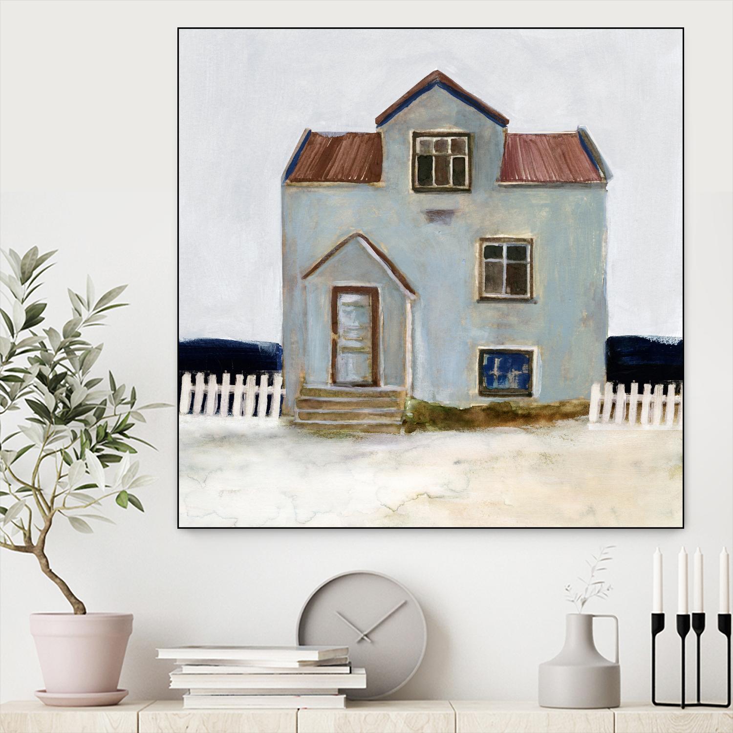 Beach Hut III by Stellar Design Studio on GIANT ART - beige coastal & tropical accommodations