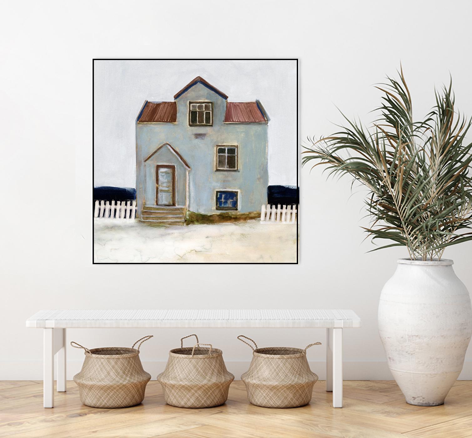 Beach Hut III by Stellar Design Studio on GIANT ART - beige coastal & tropical accommodations