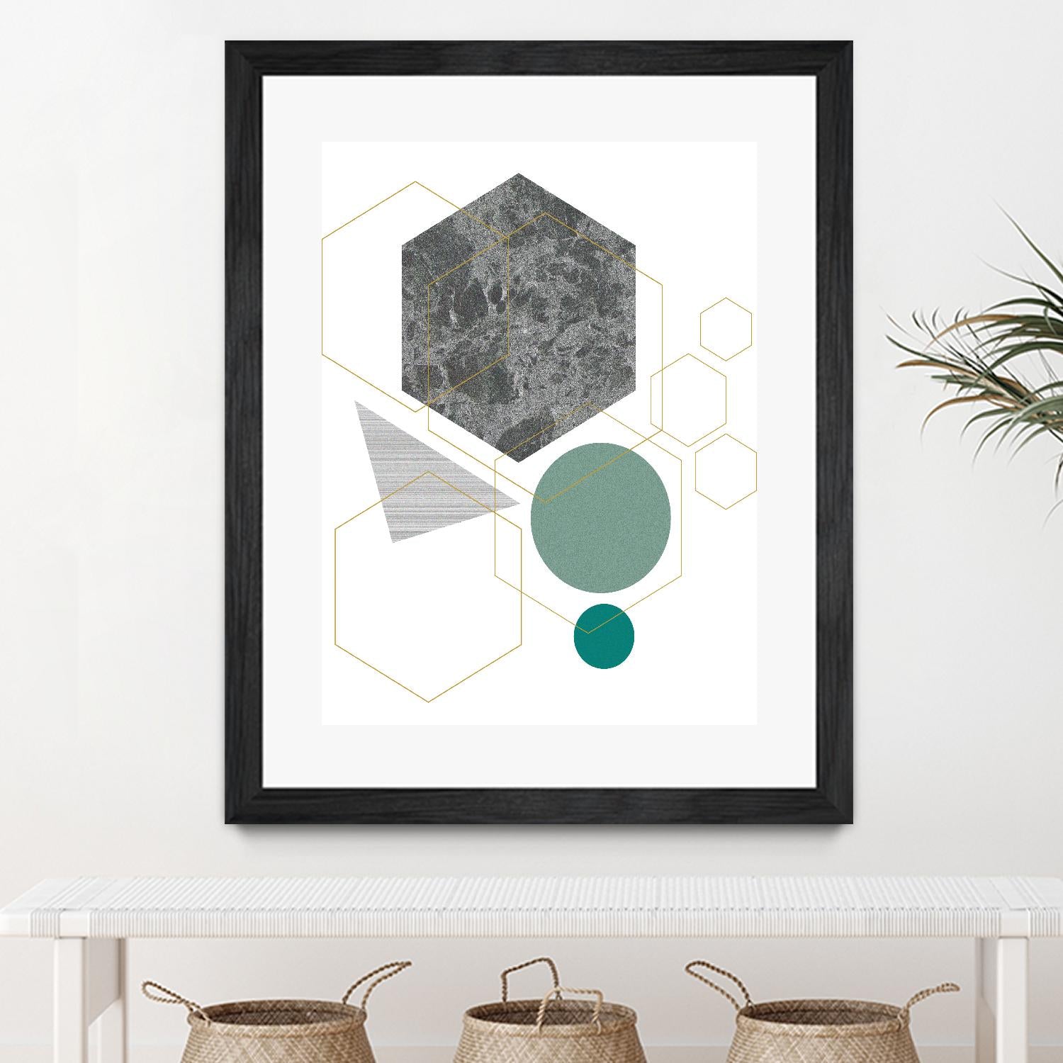 Marbled Deco II by Sabrina Balbuena on GIANT ART - grey  abstract abstract 