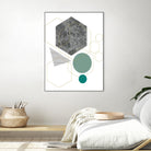 Marbled Deco II by Sabrina Balbuena on GIANT ART - grey  abstract abstract 