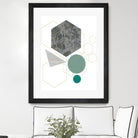 Marbled Deco II by Sabrina Balbuena on GIANT ART - grey  abstract abstract 