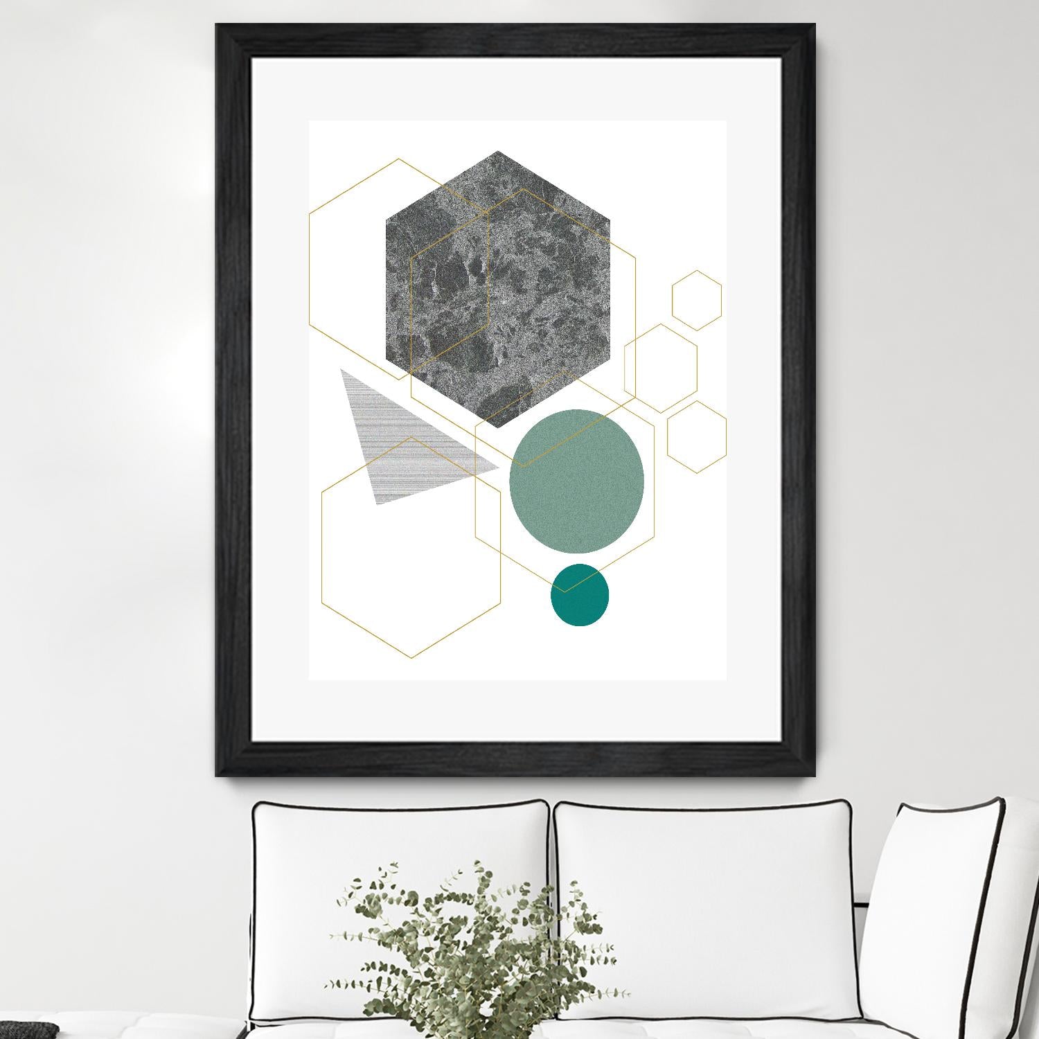 Marbled Deco II by Sabrina Balbuena on GIANT ART - grey  abstract abstract 