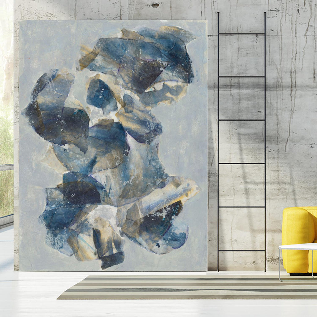 Crystal & Stone I par Joyce Combs sur GIANT ART - abstrait beige