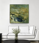 Encaustic Tile in Green VI by Sharon Gordon on GIANT ART - green abstract abstract