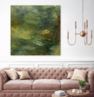 Encaustic Tile in Multi IV by Sharon Gordon on GIANT ART - orange abstract abstract