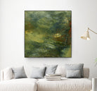 Encaustic Tile in Multi IV by Sharon Gordon on GIANT ART - orange abstract abstract