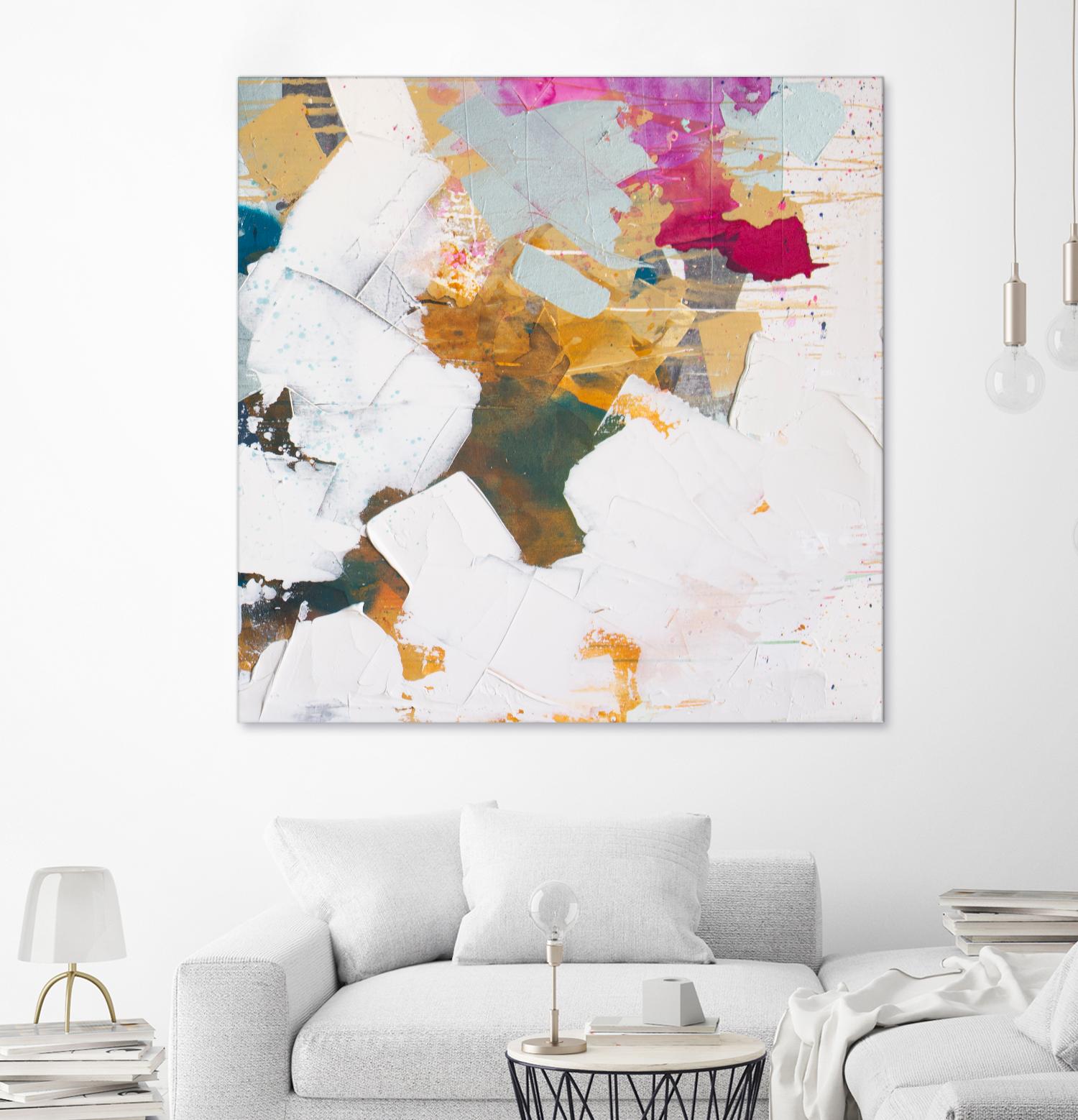 i see you diptych II by Kent Youngstrom on GIANT ART - gold abstract abstract 