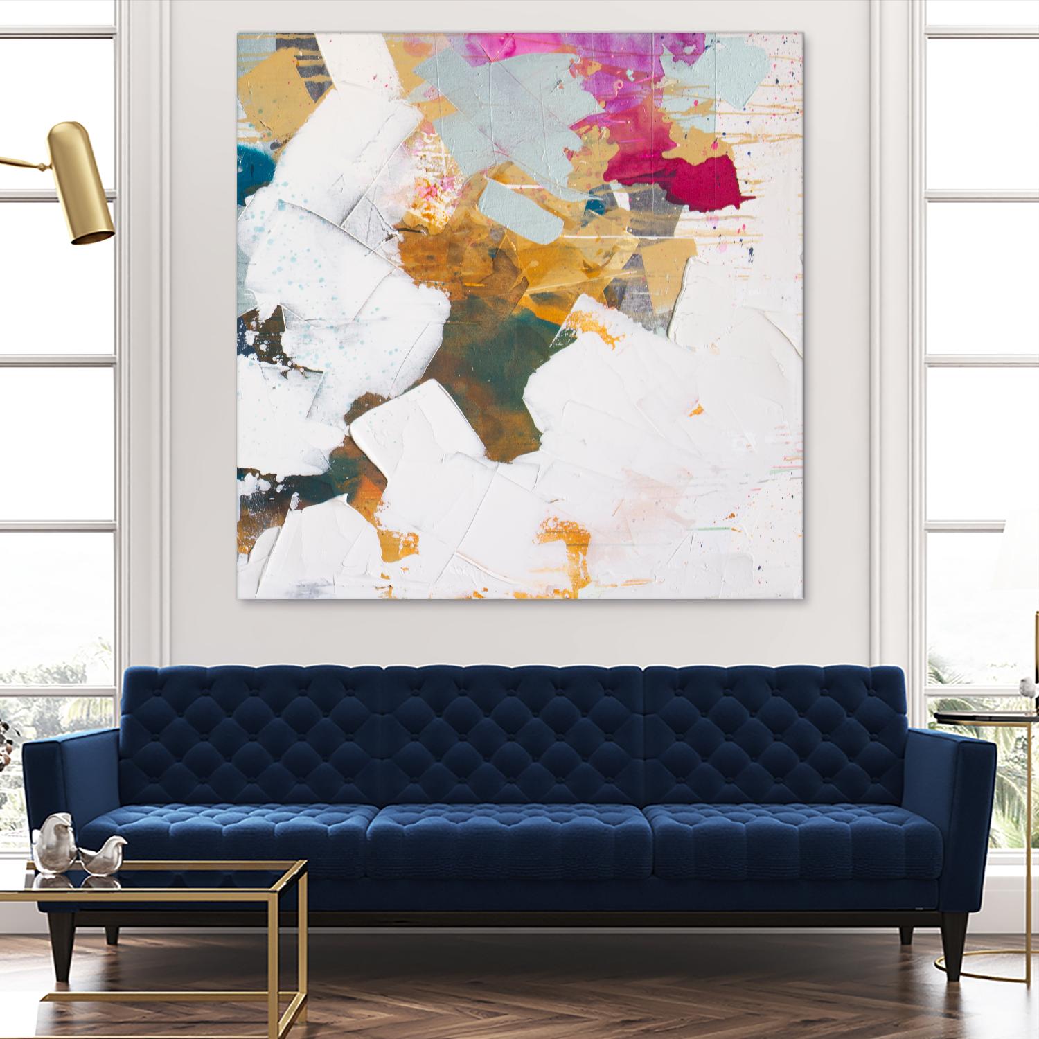 i see you diptych II by Kent Youngstrom on GIANT ART - gold abstract abstract 