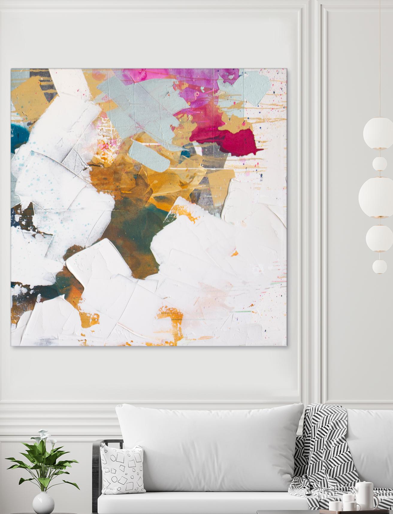 i see you diptych II by Kent Youngstrom on GIANT ART - gold abstract abstract 