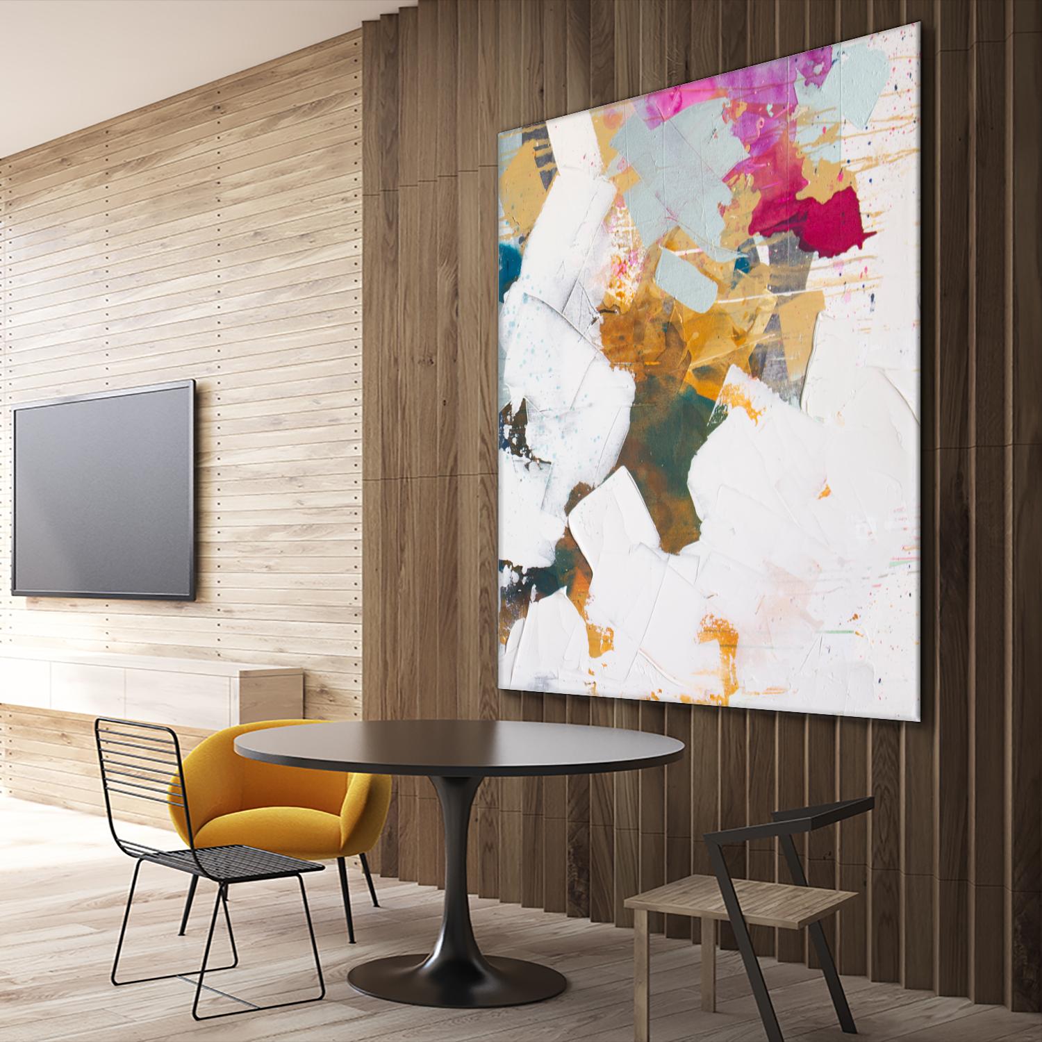 i see you diptych II by Kent Youngstrom on GIANT ART - gold abstract abstract 