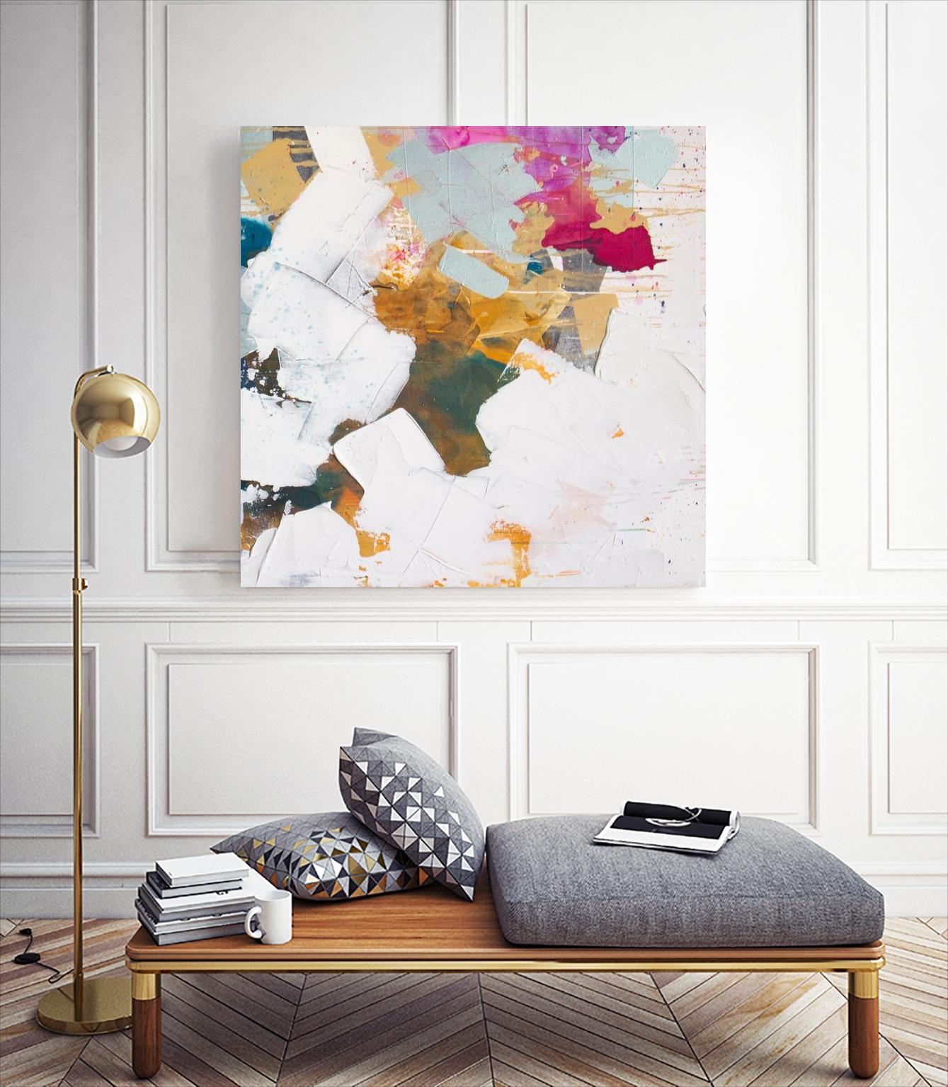 i see you diptych II by Kent Youngstrom on GIANT ART - gold abstract abstract 