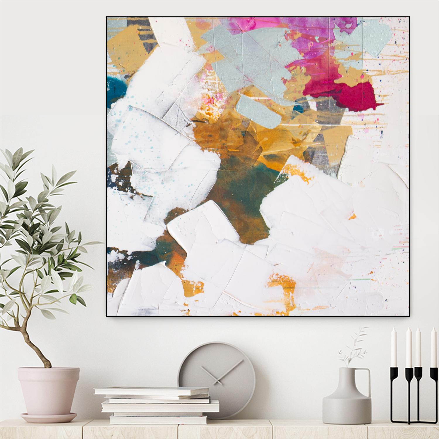 i see you diptych II by Kent Youngstrom on GIANT ART - gold abstract abstract 