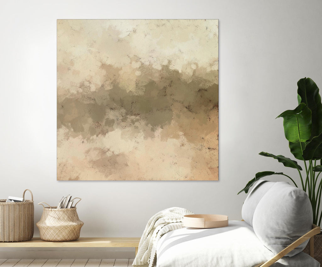 Freeform I by Alonzo Saunders on GIANT ART - beige abstract abstract
