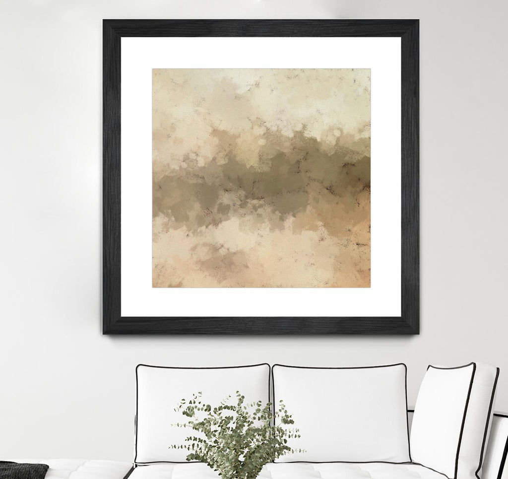 Freeform I by Alonzo Saunders on GIANT ART - beige abstract abstract