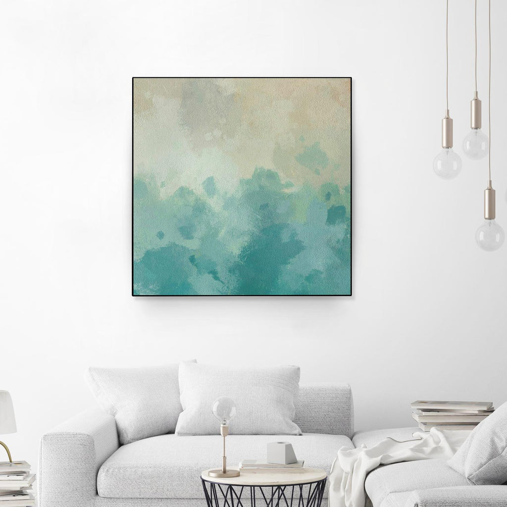 Summer's Calm I by Alonzo Saunders on GIANT ART - beige abstract abstract
