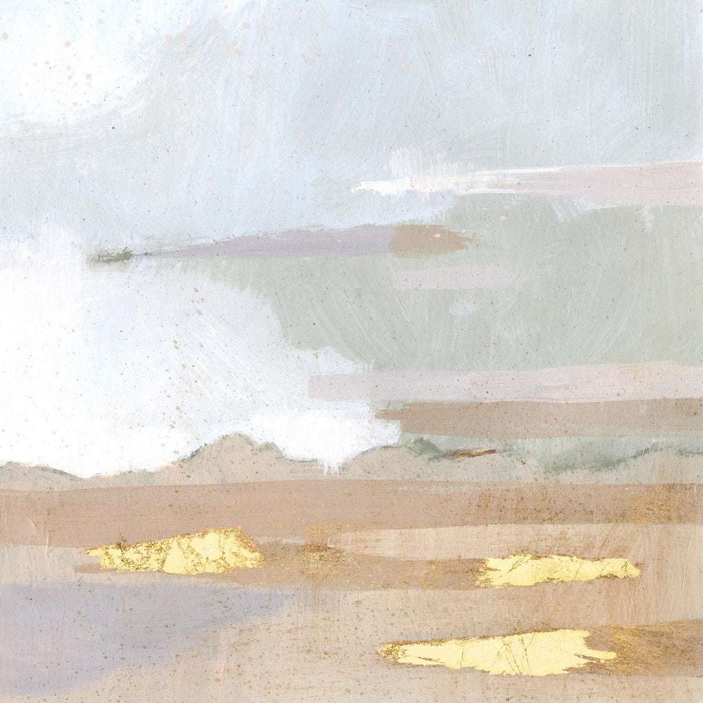 Littoral abstrait I par Victoria Borges sur GIANT ART - paysages d'or et paysages marins abstraits
