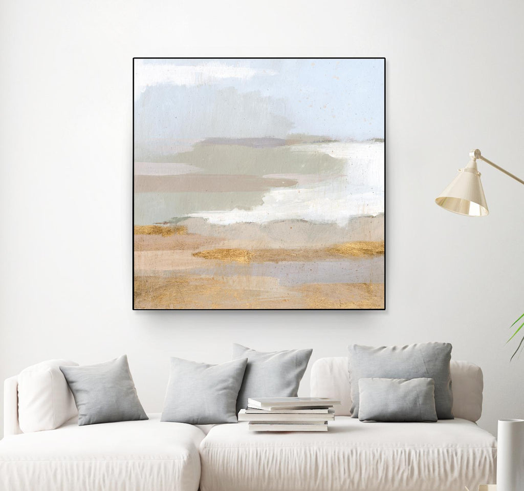 Abstract Coastland II by Victoria Borges on GIANT ART - gold landscapes & seascapes abstract
